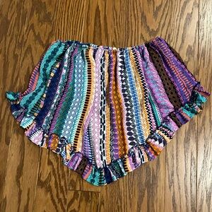 Boutique multicolor tube top with high back